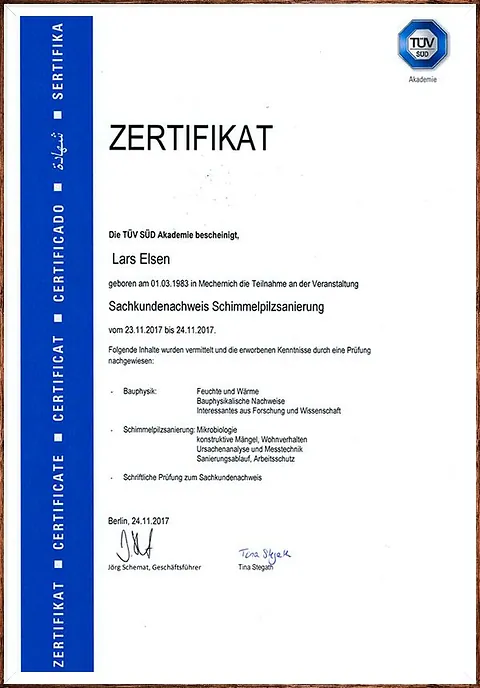Zertifikat 1